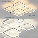Modern LED Ceiling Light Remote Control (60 cm) - Low Angle