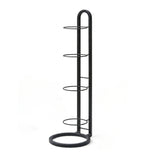 CARLA HOME 4 Tier Ball Storage Rack - Vertical Metal Stand - Black - Basketball Hoop - Extra Image