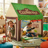 CARLA HOME Kids Clubhouse Play Tent - Green - Outdoor Play Equipment Play Tents & Tunnels - Front View
