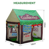 CARLA HOME Kids Clubhouse Play Tent - Green - Outdoor Play Equipment Play Tents & Tunnels - Top-Down View