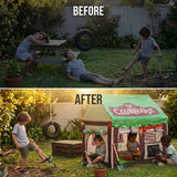 CARLA HOME Kids Clubhouse Play Tent - Green - Outdoor Play Equipment Play Tents & Tunnels - 45-Degree Angle
