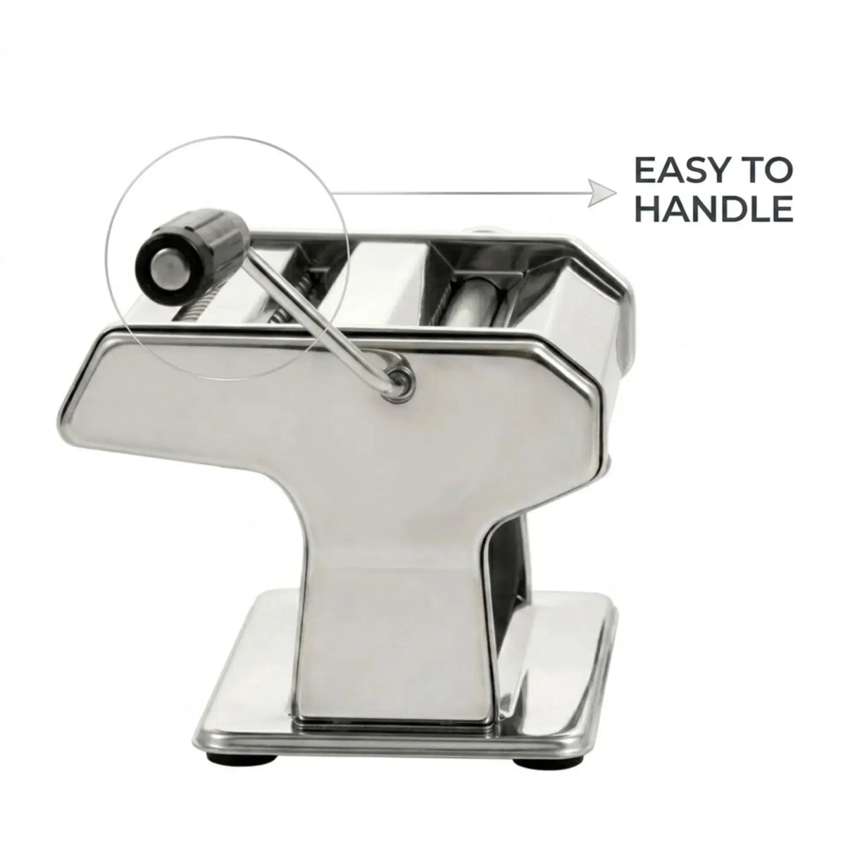 CARLA HOME Pasta Maker Machine - Hand Crank Noodle Maker - Grey - Kitchen Appliances Pasta Makers
