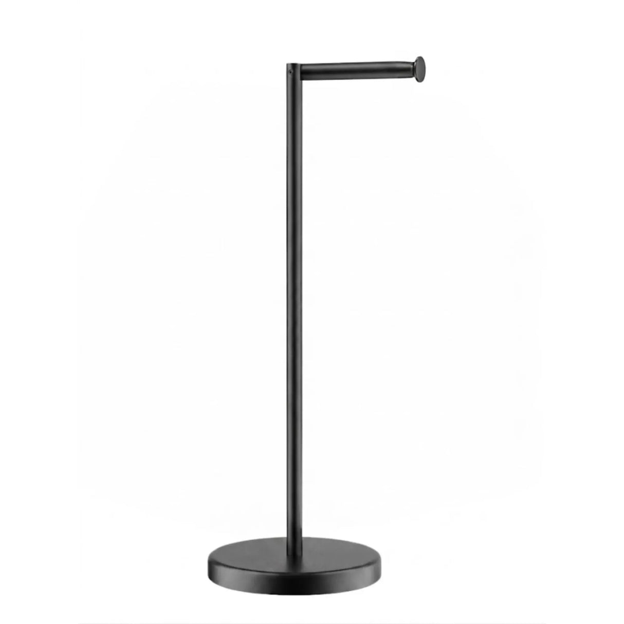 CARLA HOME Toilet Paper Holder Stand with Storage - Black - METAL - Bathroom Accessories Toilet Paper Holders