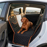CARLA HOME Waterproof Dog Car Seat Cover Hammock - Black - Nylon - Dog Set Cover - Front View