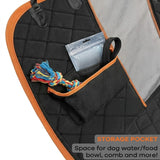 CARLA HOME Waterproof Dog Car Seat Cover Hammock - Black - Nylon - Dog Set Cover - Low Angle