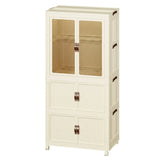 CARLA HOME 3 - Tier Foldable Wardrobe Cabinet - White - Plastic - Clothe Storage - Extra Image