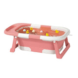 CARLA HOME Foldable Baby Bath Tub with Collapsible Toddler - Pink