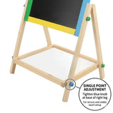 CARLA HOME 2-in-1 Kids Art Easel Chalkboard & Whiteboard - 45-Degree Angle