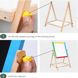 CARLA HOME 2-in-1 Kids Art Easel Chalkboard & Whiteboard - Rear View
