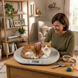 CARLA HOME Elctronic Digital Baby Scale with Tare Function Lcd Display - Rear View