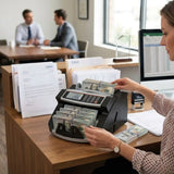 CARLA HOME Money Counting Machine with Uv Detection Bill Counter - Low Angle
