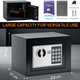 CARLA HOME Electronic Safe Box with Keypad Lock for Cash Locker - Top-Down View