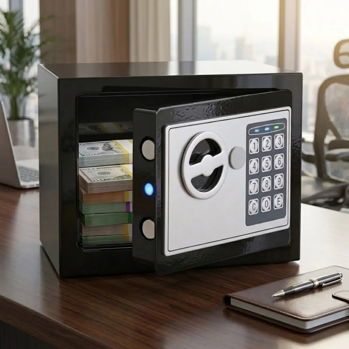 CARLA HOME Electronic Safe Box with Keypad Lock for Cash Locker