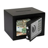 CARLA HOME Electronic Safe Box - Money Safe with Deposit Slot - Black - Cash Locker