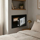 CARLA HOME Electronic Safe Box - Money Safe with Deposit Slot - Black - Cash Locker - Rear View