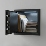 CARLA HOME Electronic Safe Box - Money Safe with Deposit Slot - Black - Cash Locker - Close-Up Angle