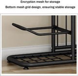 CARLA HOME Ball Storage Rack - 3-Tier Sports Organiser - Rear View