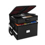 CARLA HOME Fireproof Document Box with Lock - Fabric - Office - Fireproof Document Safe