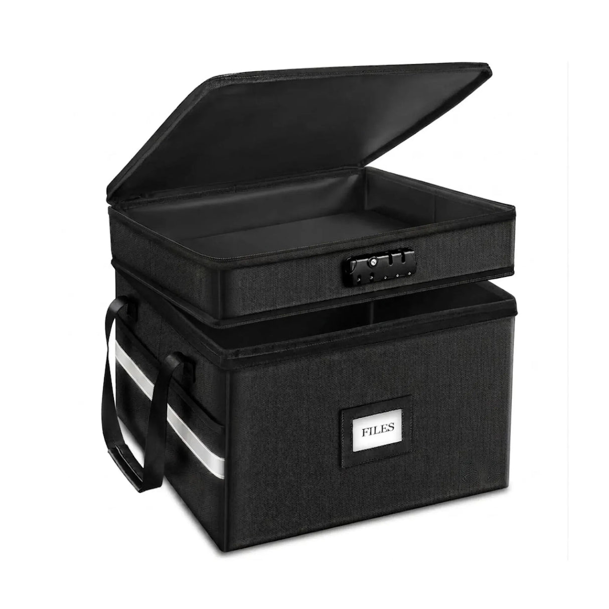 CARLA HOME Fireproof Document Box with Lock - Fabric - Office - Fireproof Document Safe