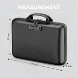 CARLA HOME Fireproof Document Box with Lock - Hard Shell - Glass Fiber - Fireproof File Organizer - Side View