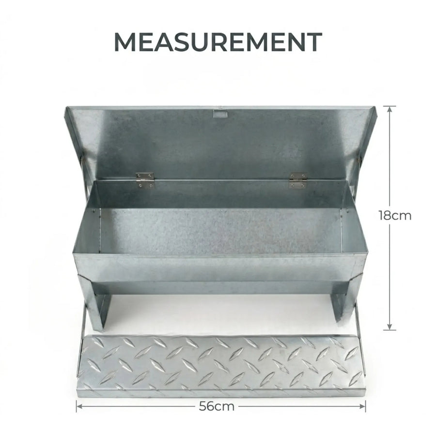 CARLA HOME Automatic Chicken Feeder Treadle - Galvanized Steel