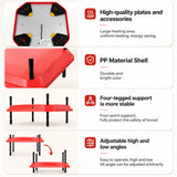 CARLA HOME Chick Brooder Heating Plate - Adjustable Height - Red - Chicken Heater - Close-Up Angle