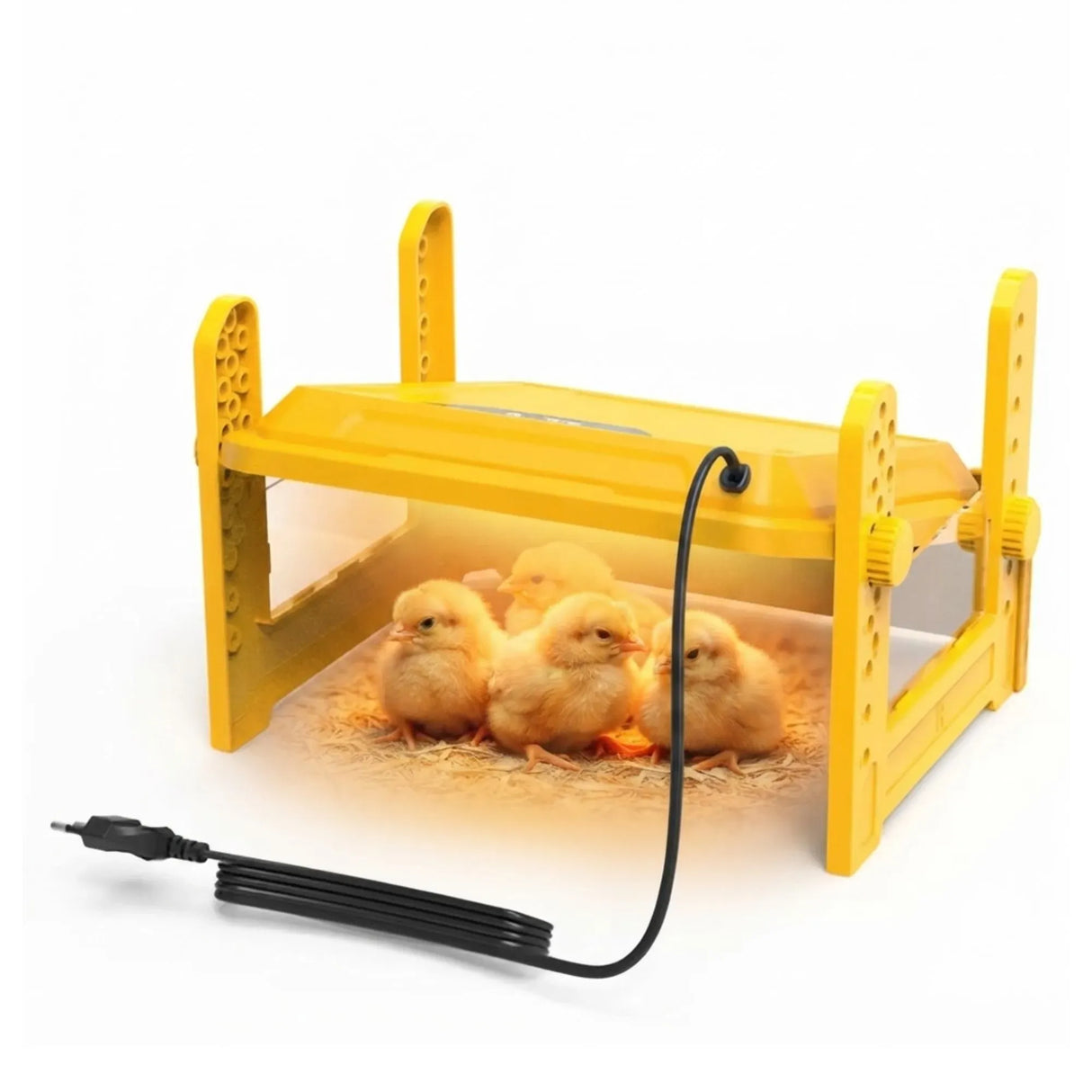 CARLA HOME Upgraded Chick Brooder Heating Plate - Adjustable Height - Yellow - Chicken Heater