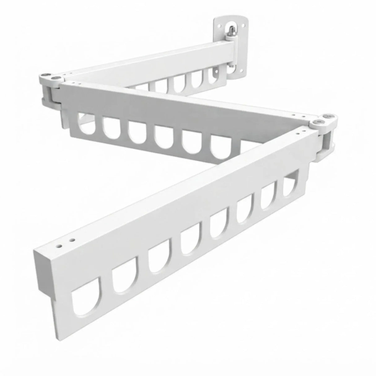 CARLA HOME 3-Fold Wall Mounted Clothes Drying Rack, Laundry Space Saver, White