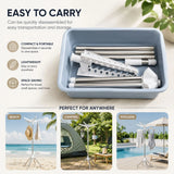 CARLA HOME Folding Clothes Drying Rack, 3 Rotatable Arms, Stainless Steel - Close-Up Angle