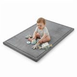 CARLA HOME Baby Play Mat 100x150cm, Thick Foam Crawling Mat, Infants, Grey - Low Angle