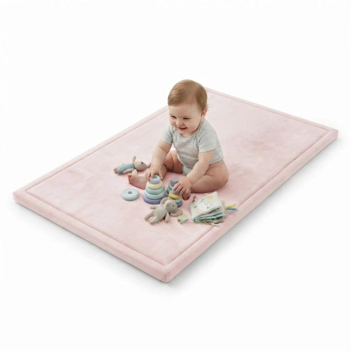 CARLA HOME Baby Play Mat 100x150cm, Thick Foam Crawling Mat, Infants, Pink