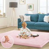 CARLA HOME Baby Play Mat 200x300cm, Thick Foam Crawling Mat, Infants, Pink