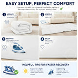 CARLA HOME Baby Play Mat 100x150cm, Thick Foam Crawling Mat, Infants, White - Close-Up Angle