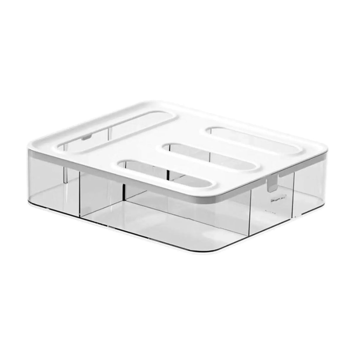 CARLA HOME Food Storage Bag Organiser, 4 Compartment Drawer Box, Kitchen Drawer