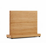 CARLA HOME Magnetic Knife Block, Bamboo Double Sided Holder up to 30cm Knives Kitchen - Low Angle