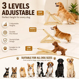 CARLA HOME Dog Nail Scratch Board with Snack Box, Height Adjustable Puppy Nail Pet - Rear View