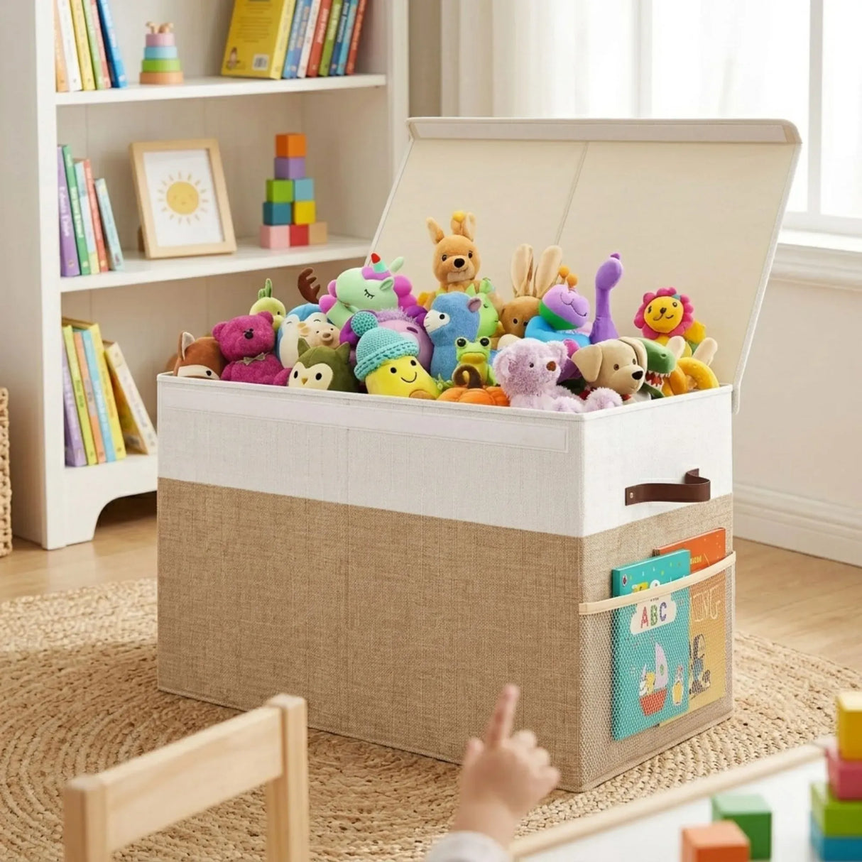CARLA HOME Large Toy Storage Box with Lid Upgraded Toy Storage Chest Organiser