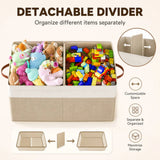 CARLA HOME Large Toy Storage Box with Lid Upgraded Toy Storage Chest Organiser - Low Angle