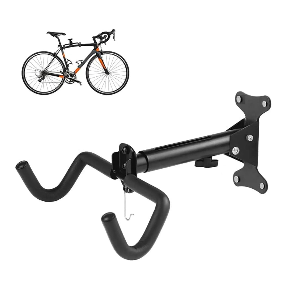CARLA HOME Wall Mount Bike Rack, Adjustable Foldable Hanger, Garage Storage
