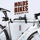 CARLA HOME Wall Mount Bike Rack, Adjustable Foldable Hanger, Garage Storage - 45-Degree Angle