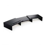 CARLA HOME Dual Monitor Stand Riser, Adjustable Length and Angle, Black - Extra Image