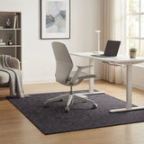 CARLA HOME Office Chair Mat Hard Floor Protector, 120x90 cm, Anti-Slip, Grey - Front View