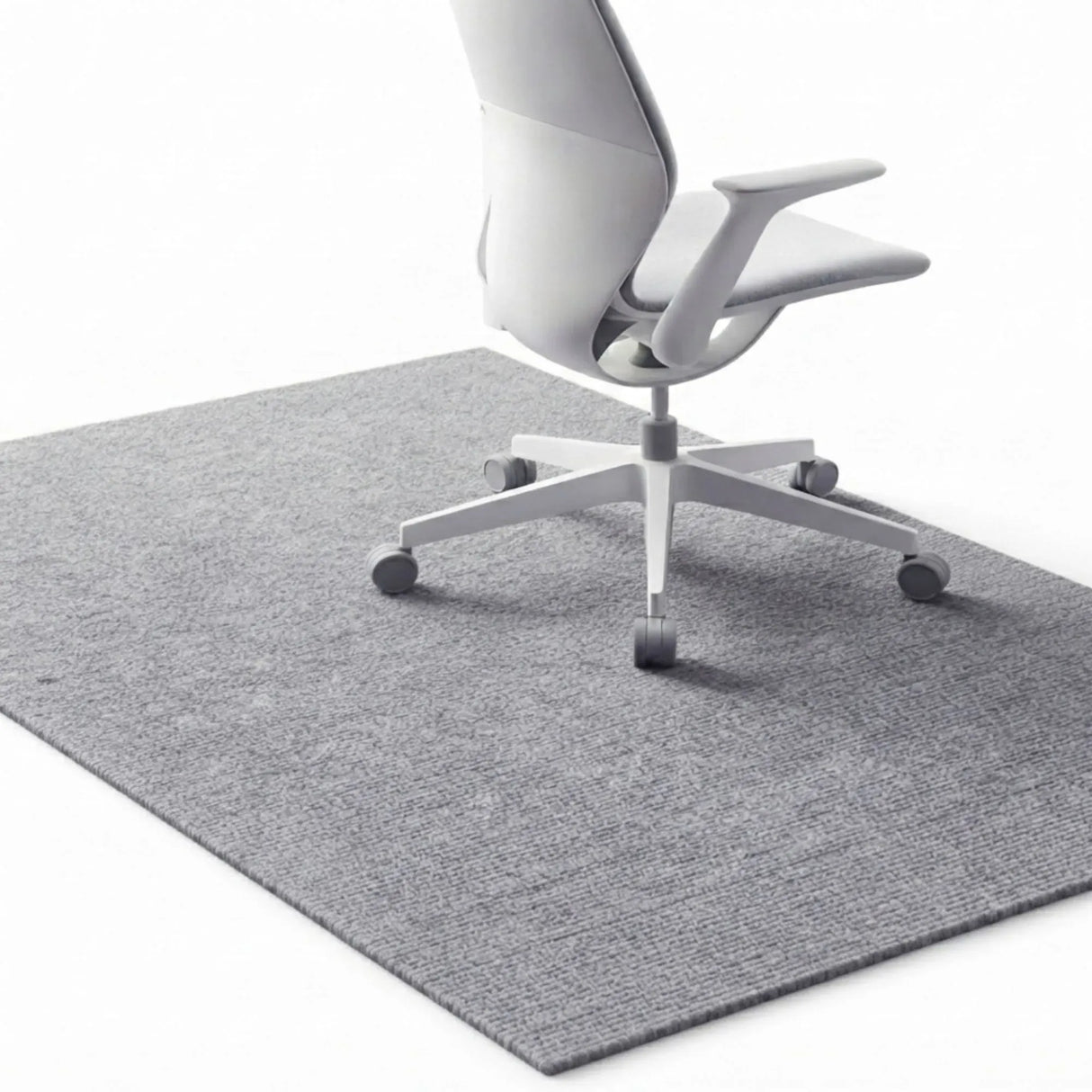 CARLA HOME Office Chair Mat Hard Floor Protector, 120x90 cm, Anti-Slip, White