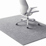 CARLA HOME Office Chair Mat Hard Floor Protector, 120x90 cm, Anti-Slip, White