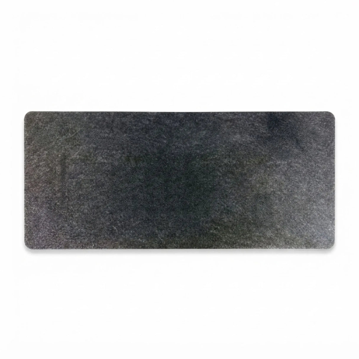 CARLA HOME Felt Desk Mat, Large Mouse Pad 80x40cm, Grey Cotton Linen Fabric