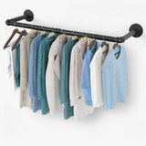 CARLA HOME Industrial Pipe Wall Clothes Rack, 92cm Bar Garment Rack