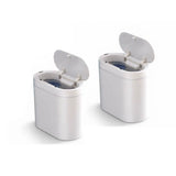 CARLA HOME 2-Pack Motion Sensor Trash Can - Touchless Bin - White - Smart Sensor Trash Can - Extra Image