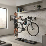 CARLA HOME 2-Pack Bike Wall Mount Rack - Adjustable Hook - Black - Adjustable Fixed Bike - Side View