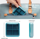 Portable Combination Medicine Box (Coffee/Small) - Side View