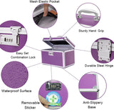 Locking Combination Medicine Box (Purple/Small) - Top-Down View